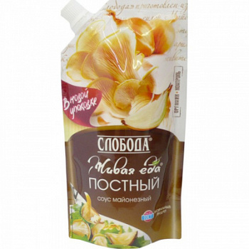 Соус майонезный Слобода Постный 56% 200г д/п