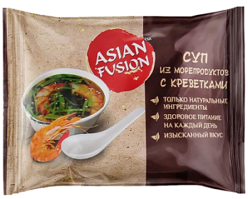 Суп Азиа Фьюжн из Морепродуктов с креветками 12г