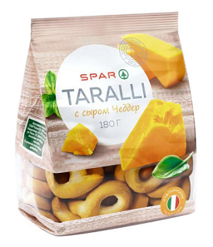 Таралли SPAR с сыром Чеддер 180г