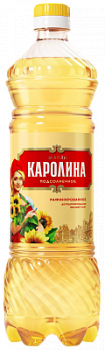 Масло подсолнечное Каролина рафинированное 0,8л
