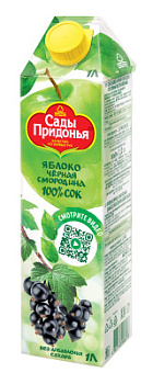 Сок Сады Придонья Яблоко/Черная Смородина 1л