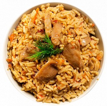 Плов с курицей вес