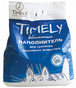 Наполнитель для кошачьего туалета Таймли впитывающий 2,4кг