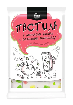 Пастила Нева ванильная с кусочками мармелада 220г