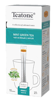 Чай Театон зеленый с мятой 15пак