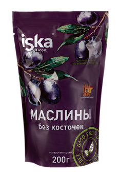 Маслины б/к Иска 200г д/пак