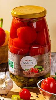 Ассорти овощное маринованное SPAR 1500г ст/б