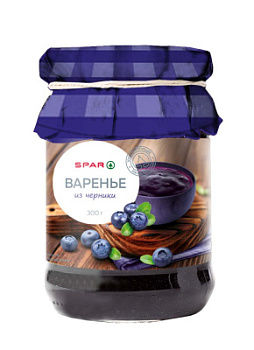 Варенье SPAR Черника 300г