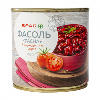 Фасоль красная SPAR в т/с 400г