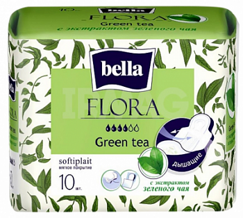Прокладки Белла А10 Флора Комфорт Зеленый чай