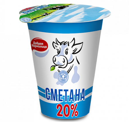 Сметана Добрая Кормилица 20% 300г БЗМЖ