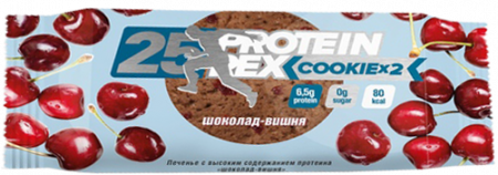 Печенье с высоким содержанием белка Протеин Рекс шоколад-вишня 50г