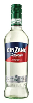 Вермут Чинзано Экстра Драй бел экстрасухой 0,5л 18%