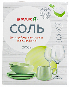 Соль для посудомоечных машин SPAR 1,5кг