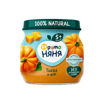 Пюре ФрутоНяня Тыква с 5мес ст/б 80г
