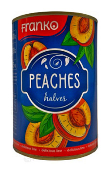 Персики Франко половинки в сиропе 425г