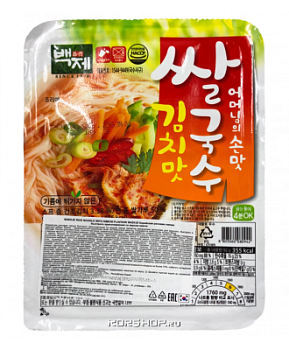 Лапша б/п Baekje со вкусом кимчи 92г