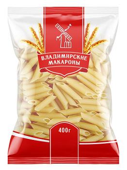 Макар изд Владимирские макароны Перья 400г