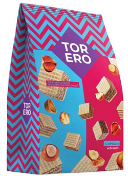 Вафли Тореро Нежные мини с орехом 125г