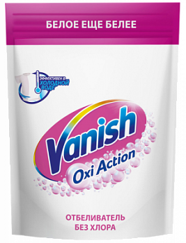 Отбеливатель Ваниш Окси Экшен Кристальная белизна 500г пакет