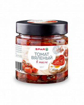 Томаты вяленые в масле SPAR 165г ст/б