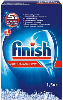 Соль для посудомоечных машин Финиш 1,5кг