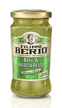 Соус песто Филиппо Берио с базиликом и сыром рикотта 190г