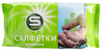 Салфетки влажные Smart 70шт Антибактериальные
