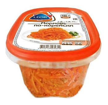 Салат морковь по-корейски Леор пл/б 380г
