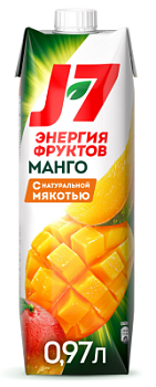 Нектар J7 Энергия фруктов Манго с мякотью 0,97л