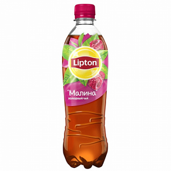 Напиток холодный черный чай Липтон Малина 0,5л