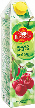 Сок Сады Придонья яблочно-вишневый 1л
