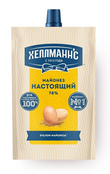 Майонез Хеллманнс Настоящий 78% 300г
