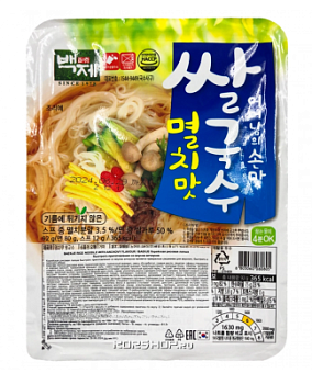 Лапша б/п Baekje со вкусом анчоусов 92г