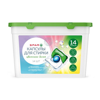 Капсулы для стирки SPAR А14 для Цветного