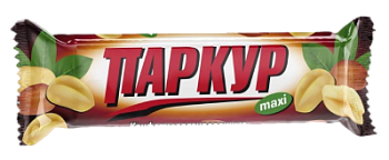 Батончик шоколадный Паркур макси карамель с арахисом 50г