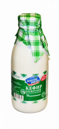 Кефир Залесский Фермер Фермерский 2,5% бут 500мл БЗМЖ